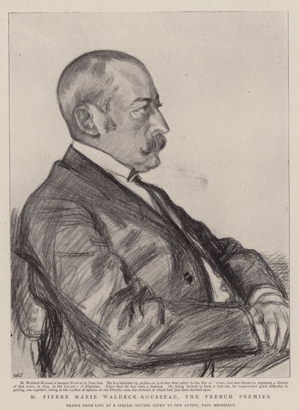 M Pierre Marie Waldeck-Rousseau, francuski premier autorstwa Charles Paul Renouard