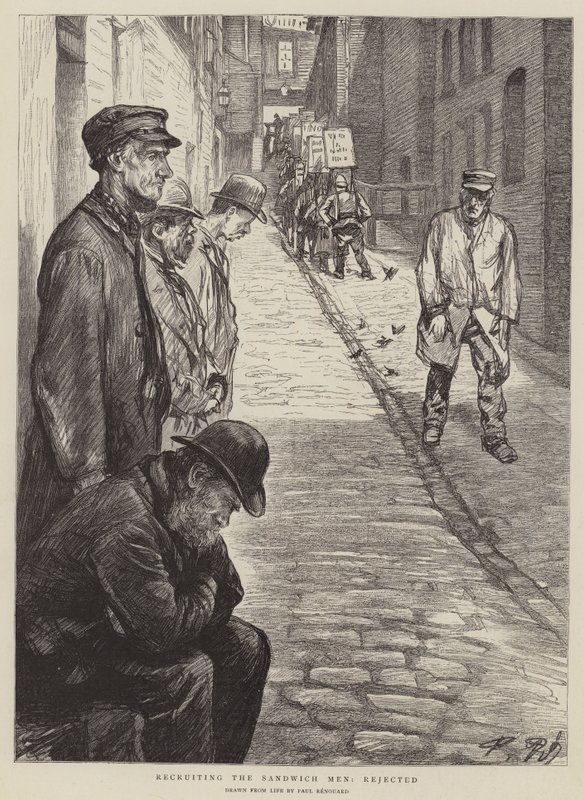 Rekrutacja ludzi kanapek, odrzucona autorstwa Charles Paul Renouard