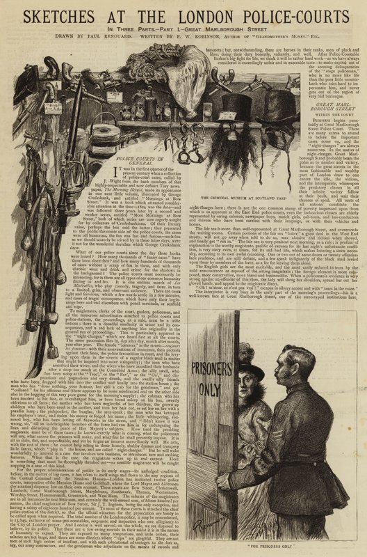 Szkice w londyńskich sądach policyjnych autorstwa Charles Paul Renouard