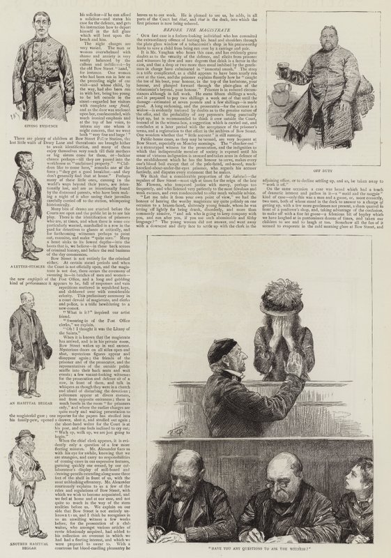 Szkice w londyńskich sądach policyjnych autorstwa Charles Paul Renouard
