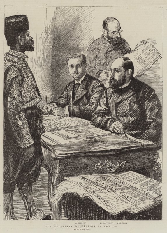 Delegacja Bułgarska w Londynie autorstwa Charles Paul Renouard