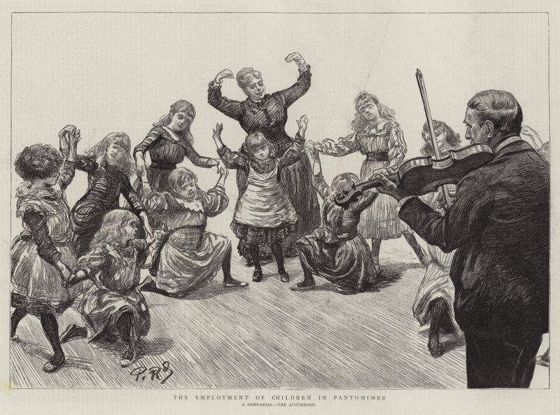 Zatrudnienie dzieci w pantomimach autorstwa Charles Paul Renouard