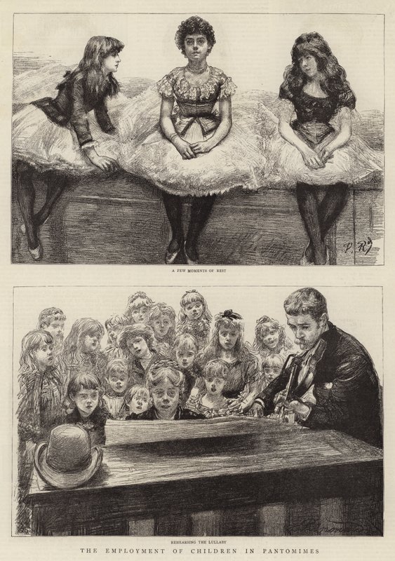Zatrudnienie dzieci w pantomimach autorstwa Charles Paul Renouard