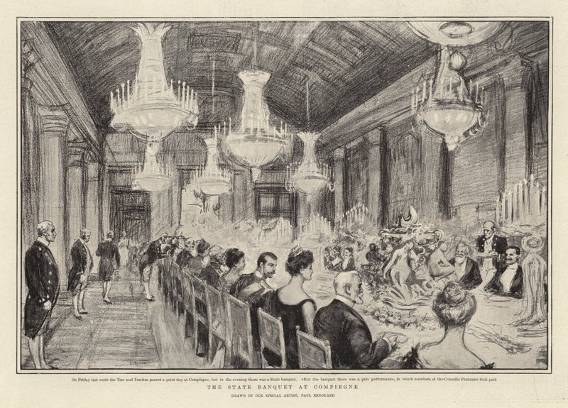 Bankiet państwowy w Compiegne autorstwa Charles Paul Renouard