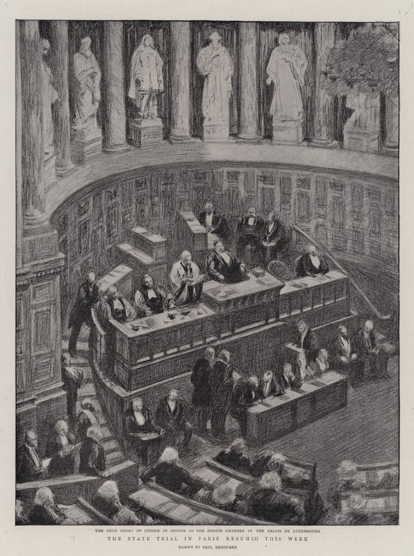 Proces państwowy w Paryżu został wznowiony w tym tygodniu autorstwa Charles Paul Renouard