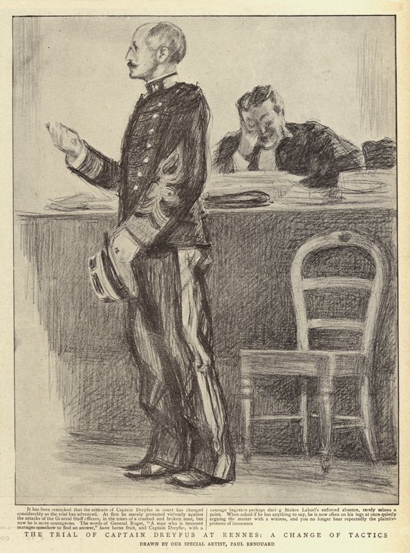 Proces kapitana Dreyfusa w Rennes, zmiana taktyki autorstwa Charles Paul Renouard