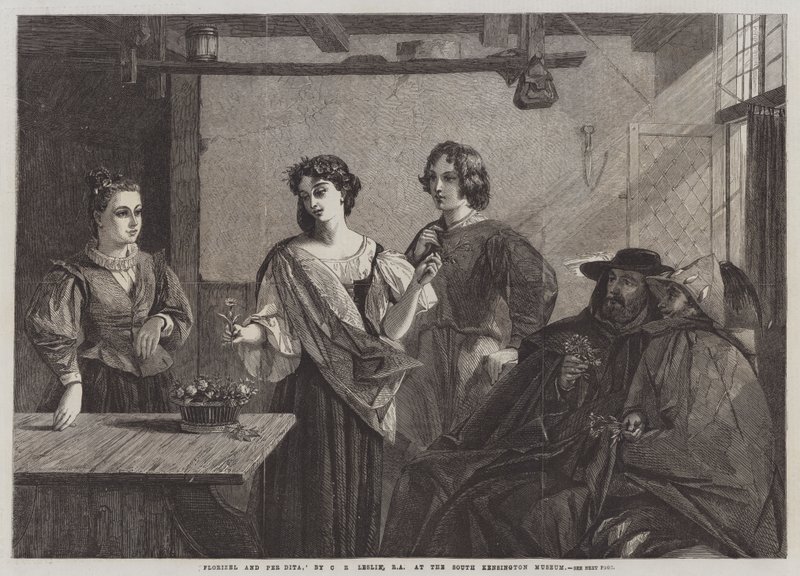 Florizel i Pee Dita autorstwa Charles Robert Leslie