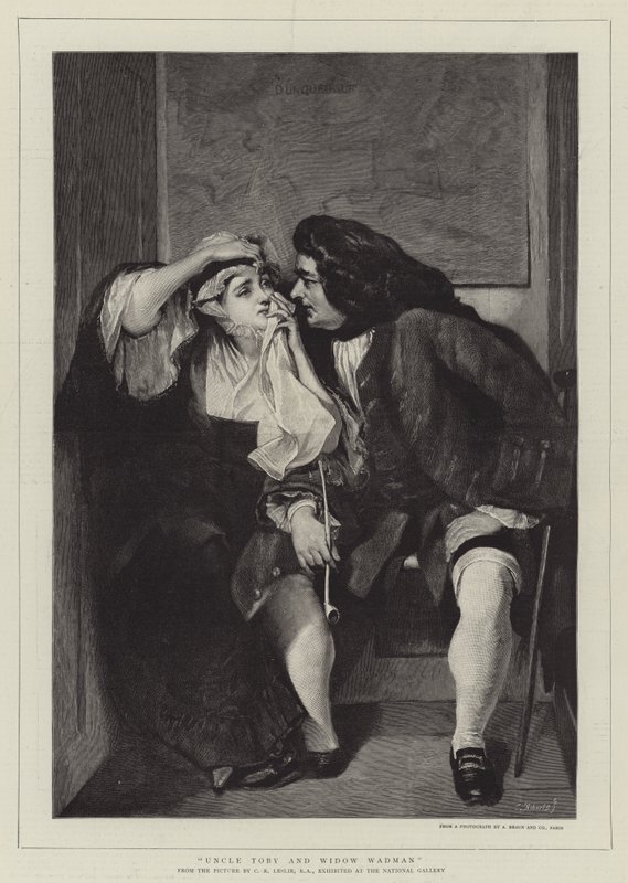 Wujek Toby i wdowa Wadman autorstwa Charles Robert Leslie