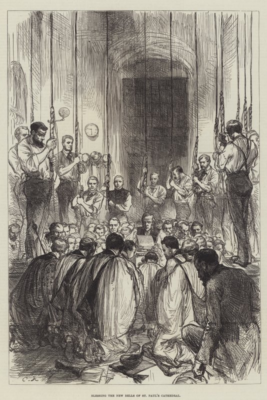Błogosławieństwo nowych dzwonów katedry św. Pawła autorstwa Sir John Charles Robinson