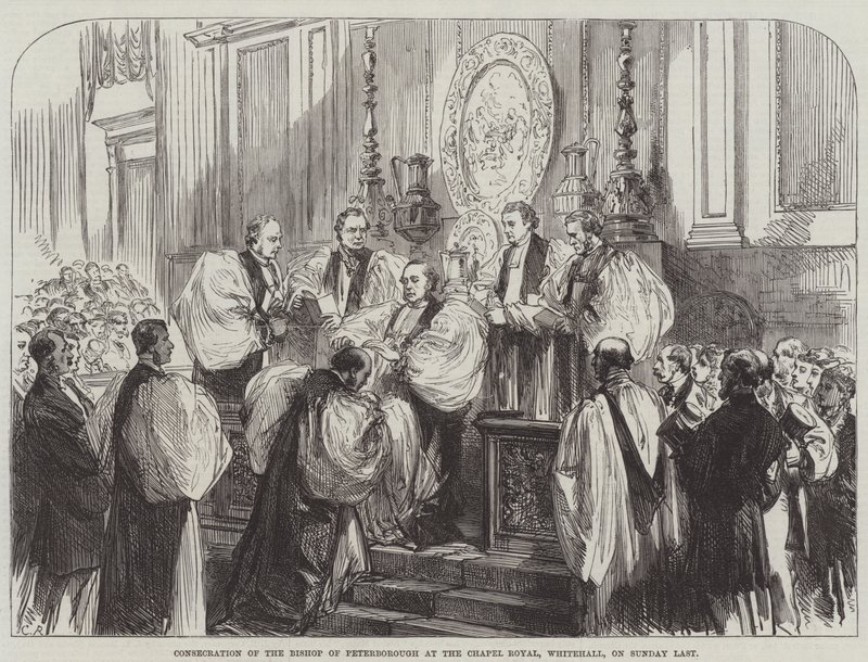 Konsekracja biskupa Peterborough w Chapel Royal, Whitehall, w ostatnią niedzielę autorstwa Sir John Charles Robinson