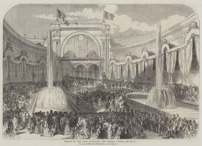 Otwarcie Wystawy Paryskiej, Ogród Centralny autorstwa Sir John Charles Robinson