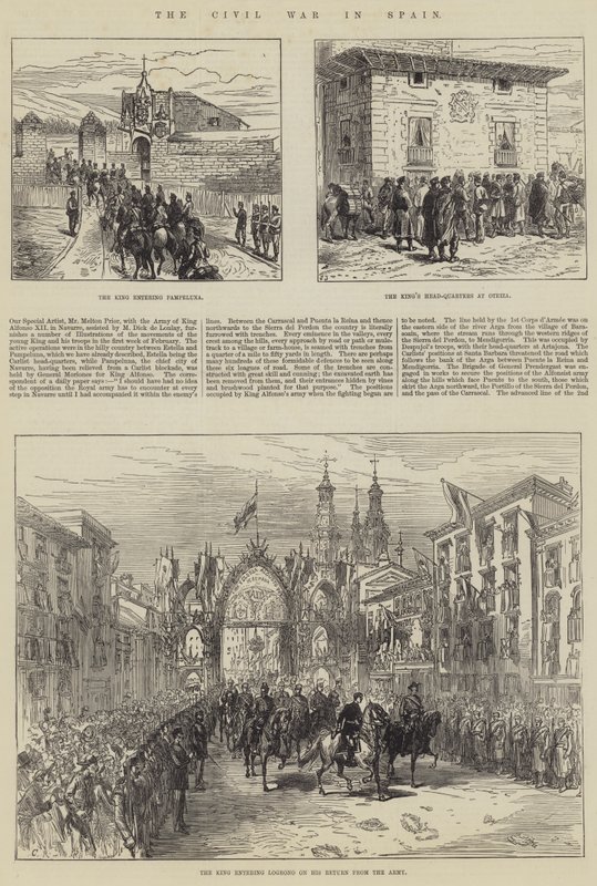Wojna domowa w Hiszpanii autorstwa Sir John Charles Robinson