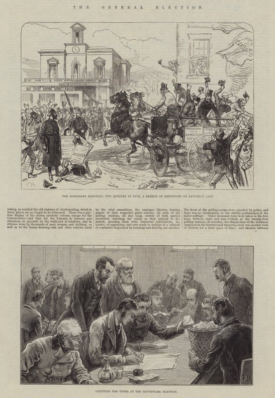 Wybory powszechne autorstwa Sir John Charles Robinson