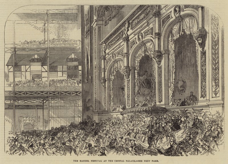 Festiwal Haendla w Kryształowym Pałacu autorstwa Sir John Charles Robinson