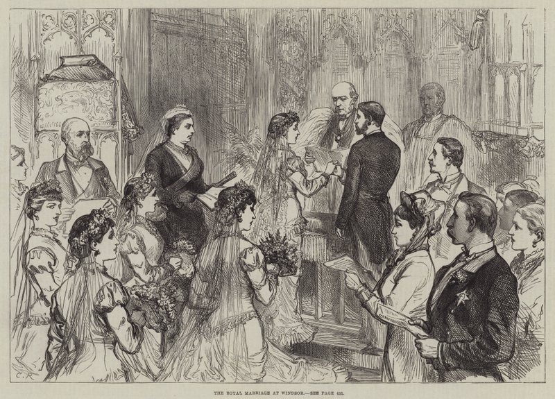 Królewskie małżeństwo w Windsorze autorstwa Sir John Charles Robinson