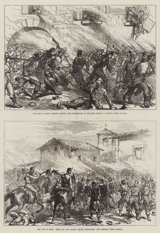 Wojna w Hiszpanii autorstwa Sir John Charles Robinson