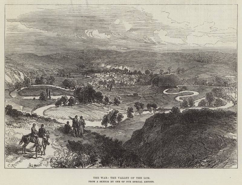 Wojna, Dolina Lom autorstwa Sir John Charles Robinson