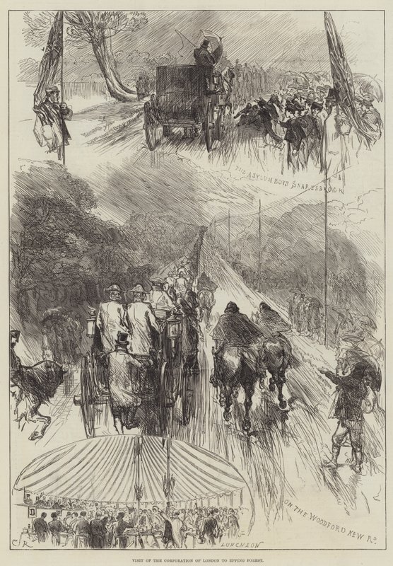 Wizyta Korporacji Londyńskiej w Epping Forest autorstwa Sir John Charles Robinson