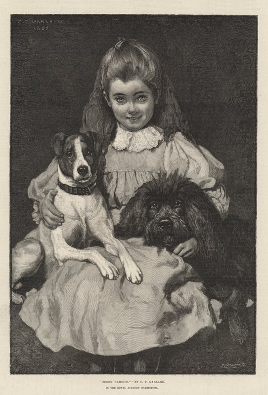 Bosom Friends na wystawie Royal Academy autorstwa Charles Trevor Garland