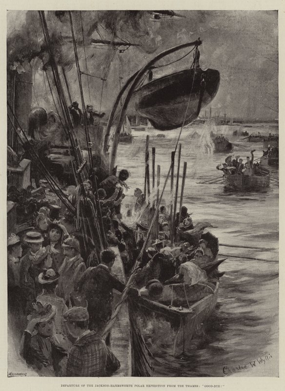 Wyprawa polarna Jackson-Harmsworth z Tamizy, Żegnaj! autorstwa Charles William Wyllie