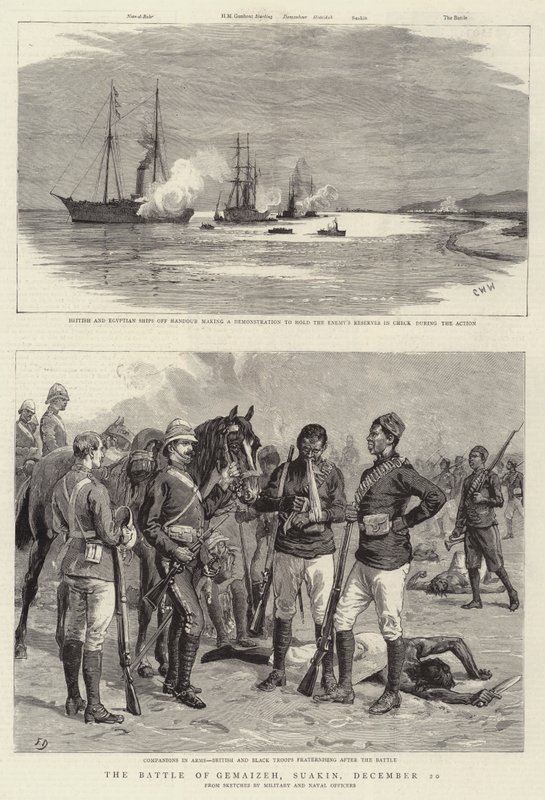 Bitwa pod Gemaizeh, Suakin, 20 grudnia autorstwa Charles William Wyllie