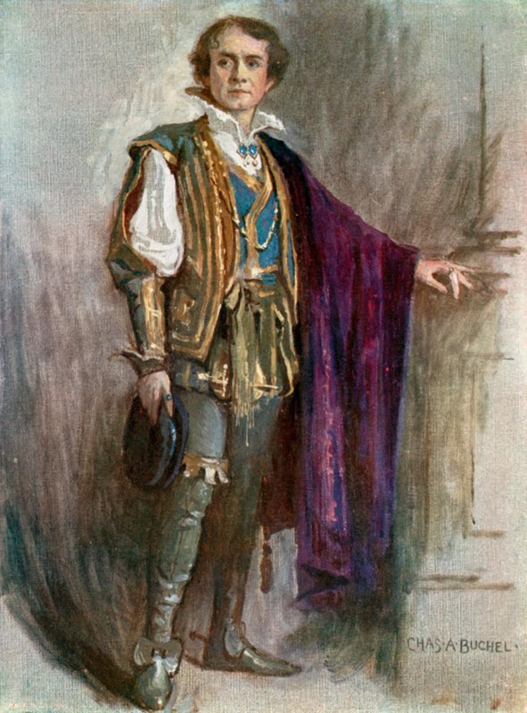Dwunasta Noc: Orsino, Pan Robert Taber (kolor lito) autorstwa Charles A. Buchel