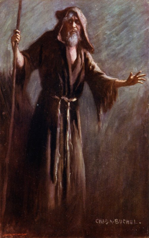Ulisses, Pan Drzewo, Akt III, Scena 2 (kolor lito) autorstwa Charles A. Buchel