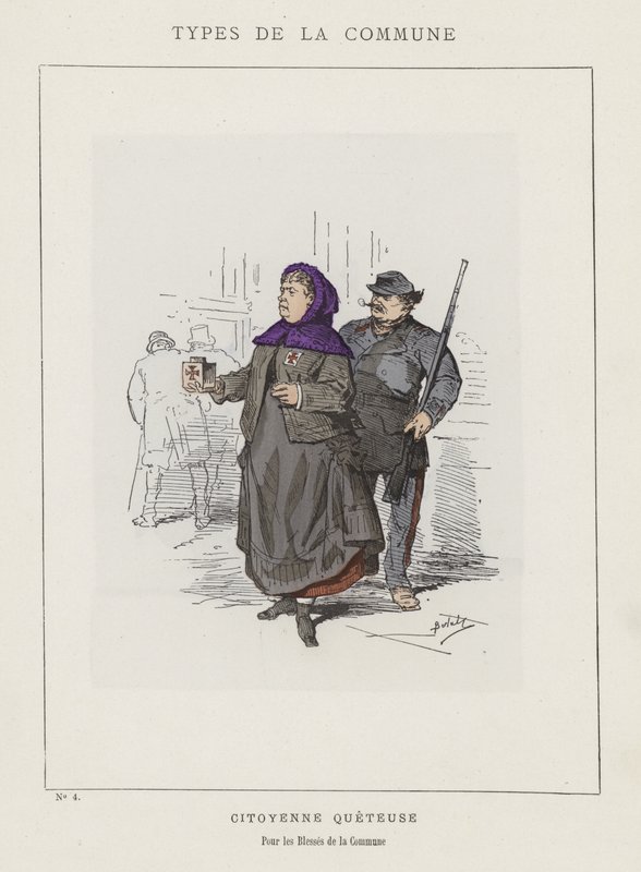 Obywatel żebrak, za rannych gminy autorstwa Charles Albert d Arnoux Bertall