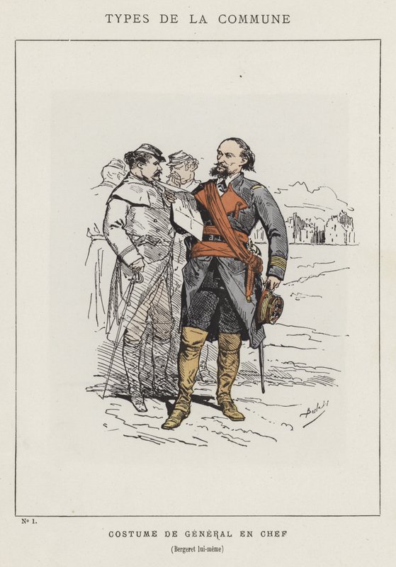Strój Naczelnego Generała, samego Bergereta autorstwa Charles Albert d Arnoux Bertall