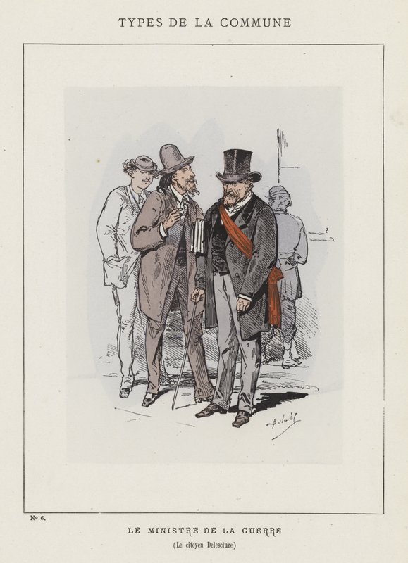Minister Wojny, Obywatel Delescluze autorstwa Charles Albert d Arnoux Bertall