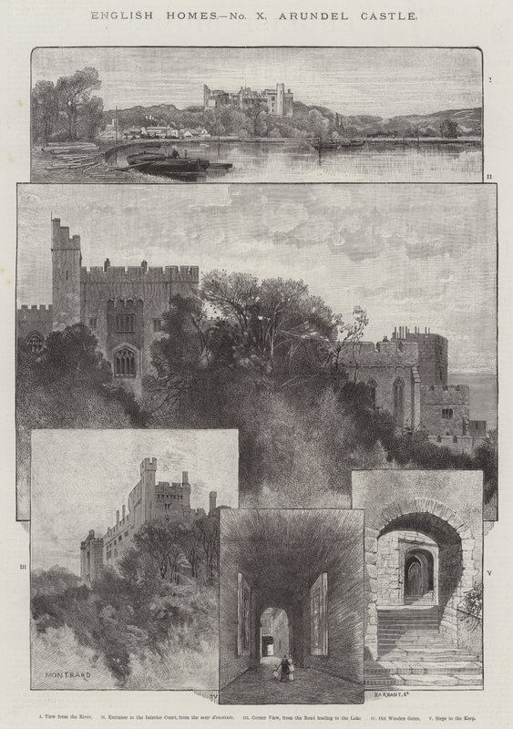 Zamek Arundel autorstwa Charles Auguste Loye