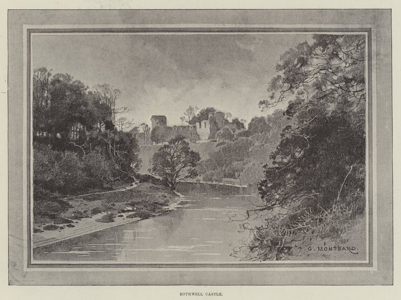 Zamek Bothwell autorstwa Charles Auguste Loye
