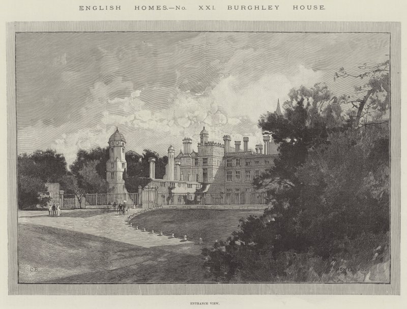 Dom Burghley autorstwa Charles Auguste Loye