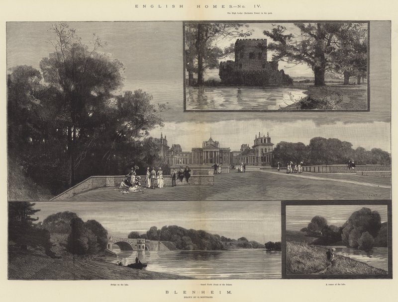 English Homes, Blenheim autorstwa Charles Auguste Loye