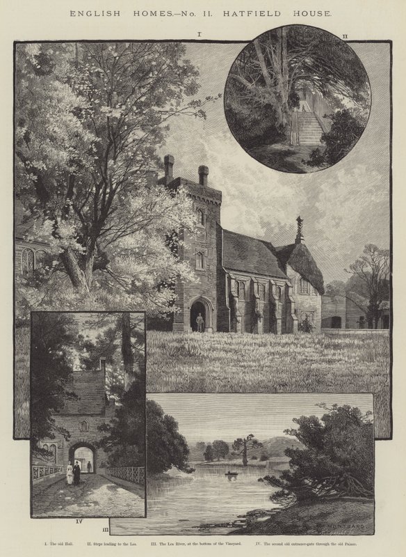English Homes, Hatfield House autorstwa Charles Auguste Loye