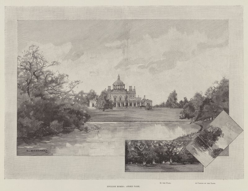 Angielskie domy, Stoke Park autorstwa Charles Auguste Loye