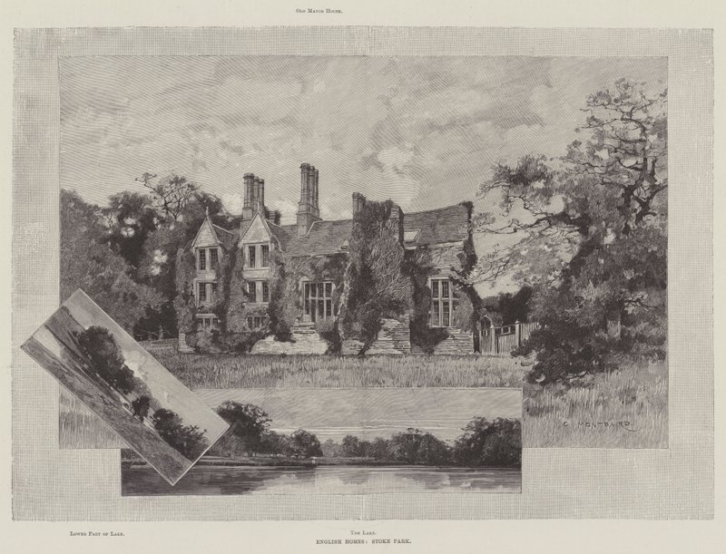Angielskie domy, Stoke Park autorstwa Charles Auguste Loye