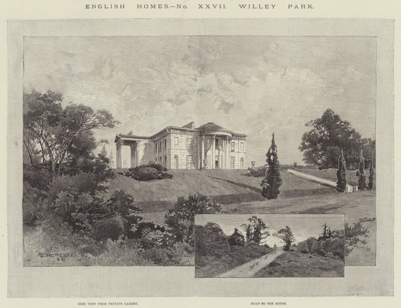 Angielskie domy, Willey Park autorstwa Charles Auguste Loye