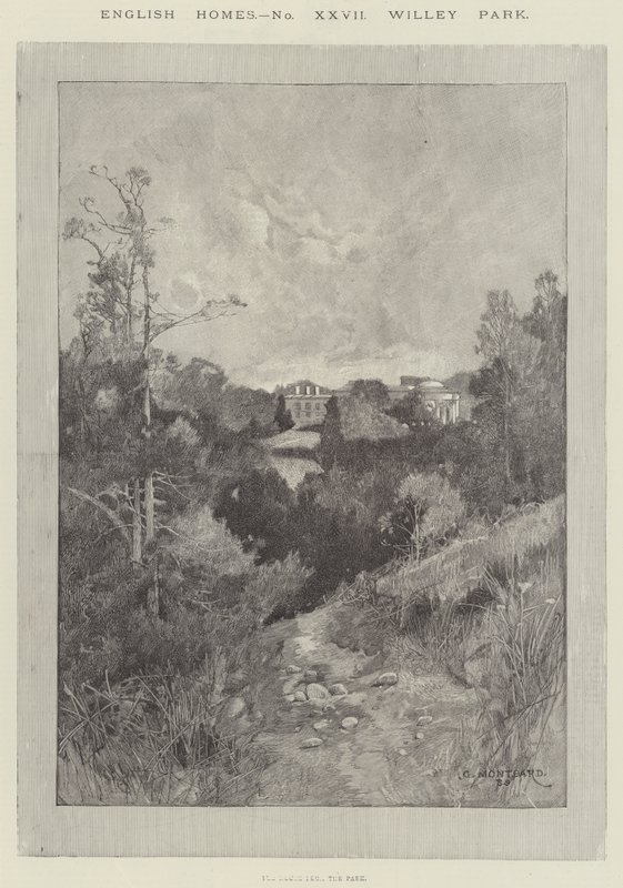 Angielskie domy, Willey Park autorstwa Charles Auguste Loye