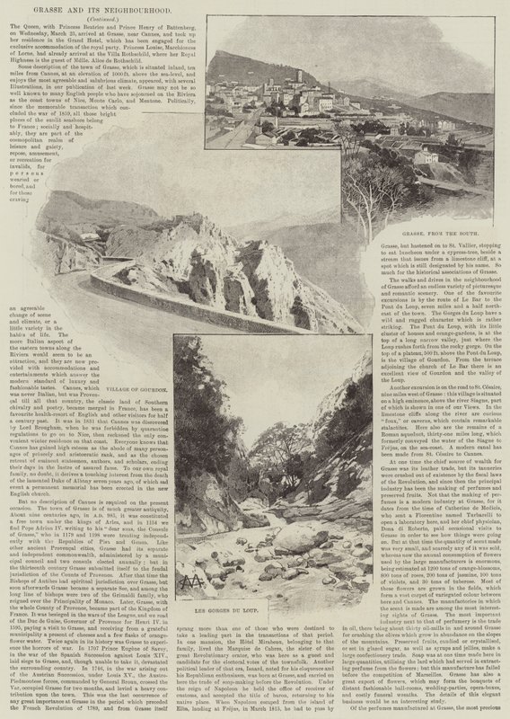 Grasse i okolice autorstwa Charles Auguste Loye