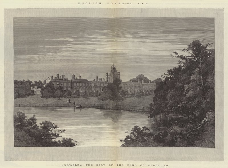 Knowsley, siedziba hrabiego Derby, KG autorstwa Charles Auguste Loye