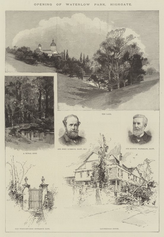 Otwarcie Waterlow Park, Highgate autorstwa Charles Auguste Loye