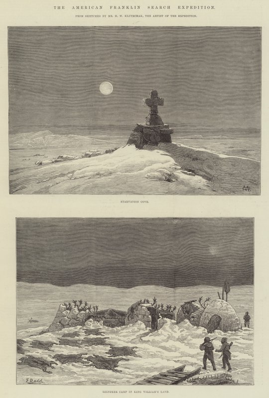 Amerykańska wyprawa poszukiwawcza Franklina autorstwa Charles Auguste Loye