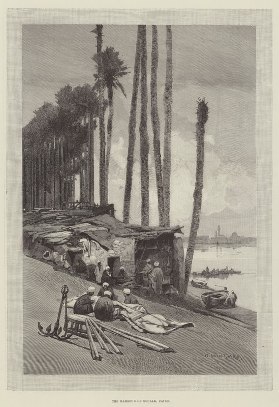 Port Boulak, Kair autorstwa Charles Auguste Loye