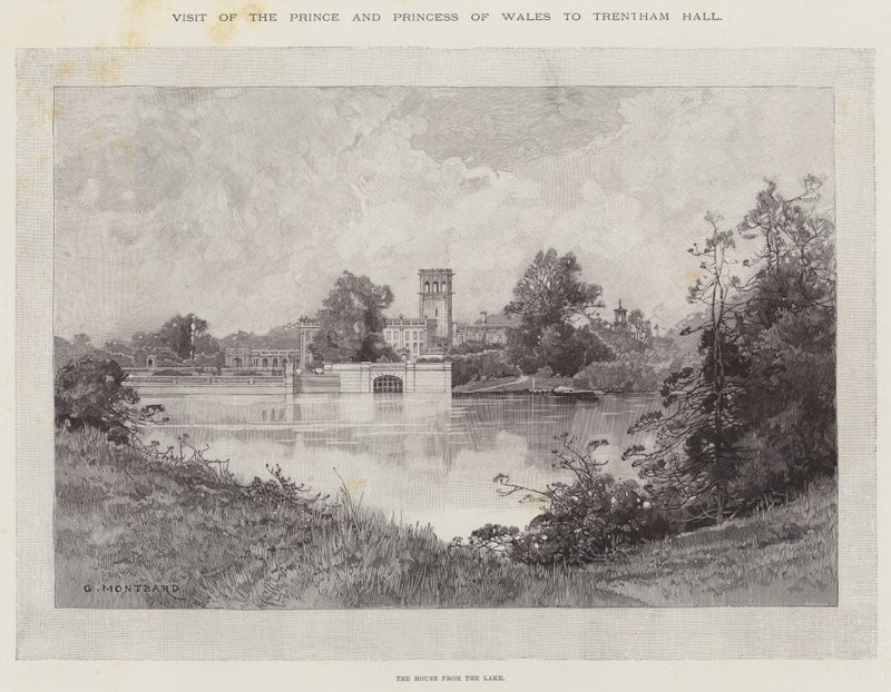 Wizyta księcia i księżnej Walii w Trentham Hall autorstwa Charles Auguste Loye