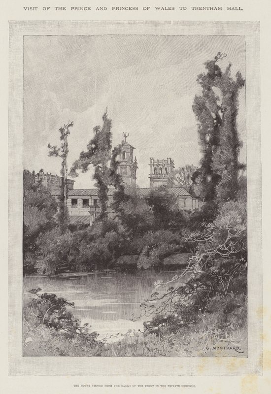 Wizyta księcia i księżnej Walii w Trentham Hall autorstwa Charles Auguste Loye