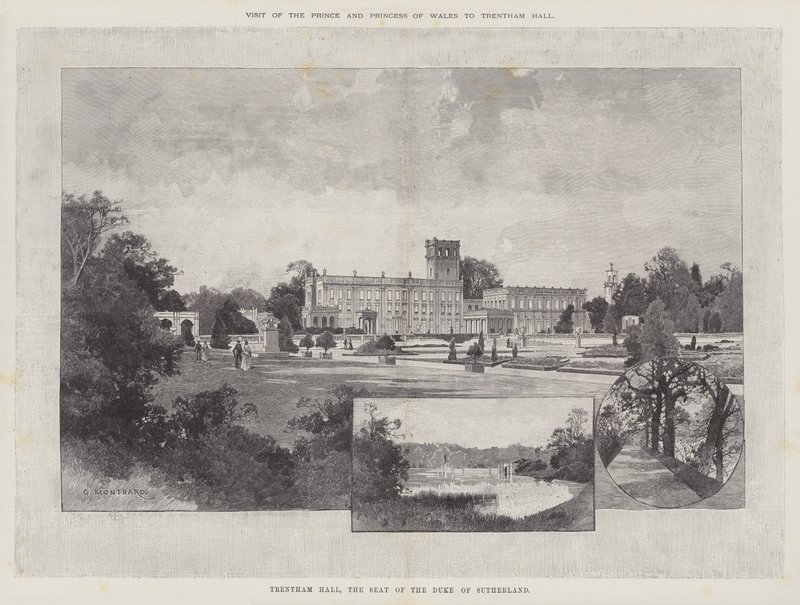 Wizyta księcia i księżnej Walii w Trentham Hall autorstwa Charles Auguste Loye