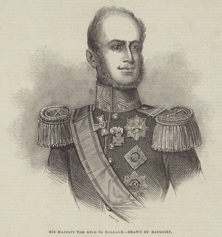 Jego Królewska Mość Król Holandii autorstwa Charles Baugniet