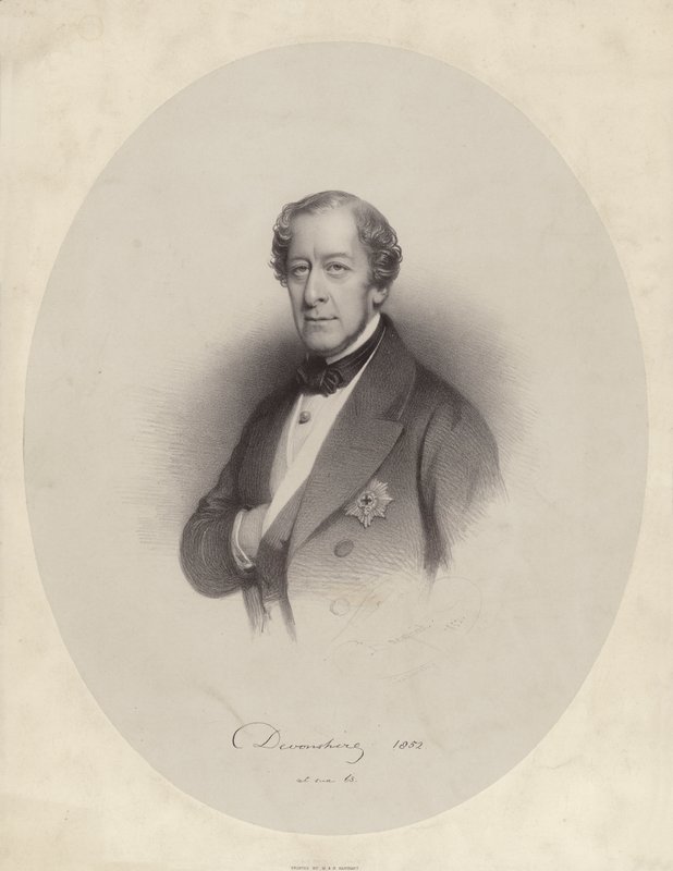William George Spencer Cavendish, 6. książę Devonshire autorstwa Charles Baugniet