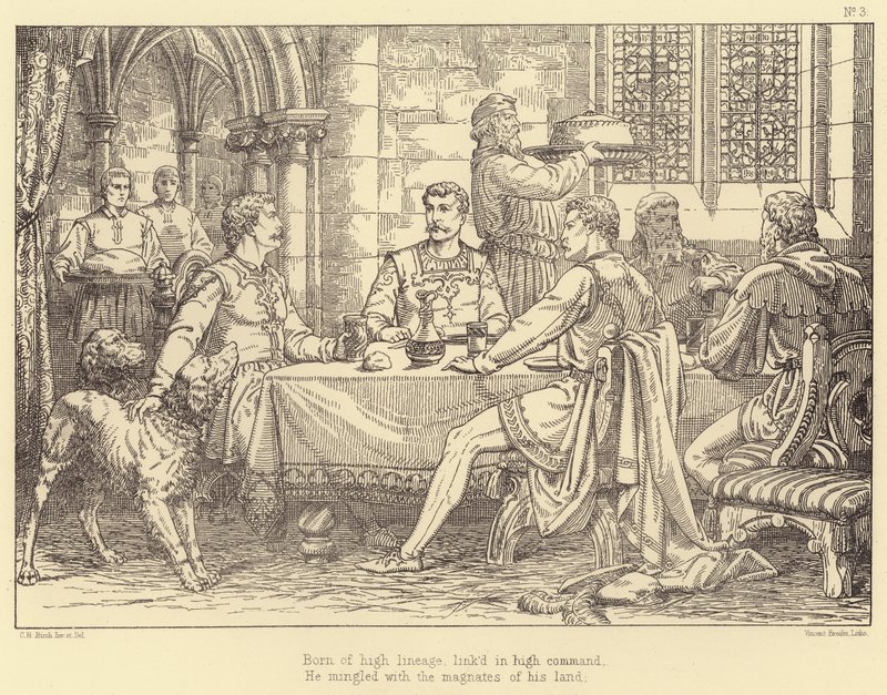 Ilustracja do Lary, Opowieść Lorda Byrona (rycina) autorstwa Charles Bell Birch